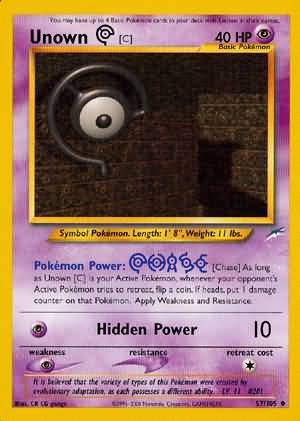 Unown [C] (57/105) [Neo Destino Ilimitado] 