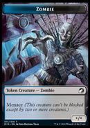 Zombie (005) // Zombie (015) Double-Sided Token [Innistrad: Midnight Hunt Tokens]-2