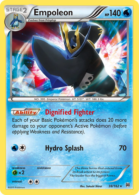 Empoleon (38/162) (Exclusivo del mazo de Arena de Batalla) (Exclusivo del mazo temático) [XY: BREAKthrough] 