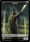 Copy // Zombie Double-Sided Token [Murders at Karlov Manor Commander Tokens]-2
