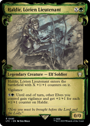 Haldir, teniente de Lorien [El Señor de los Anillos: Cuentos de la Tierra Media: Pergaminos de presentación del comandante] 