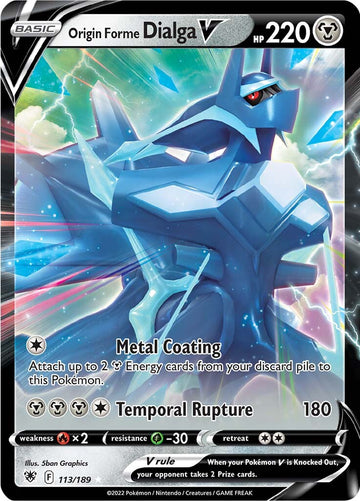 Forma de origen Dialga V (113/189) [Espada y escudo: resplandor astral] 