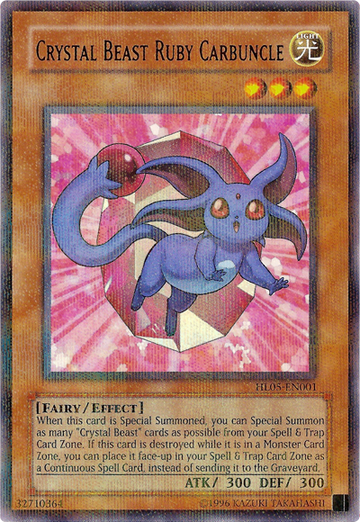 Bestia de cristal Rubí Carbunclo [HL05-EN001] Raro paralelo 