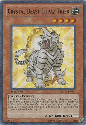 Bestia de cristal Tigre topacio [RYMP-EN043] Súper raro 