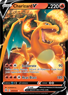 Charizard V (017/172) [Espada y escudo: estrellas brillantes] 