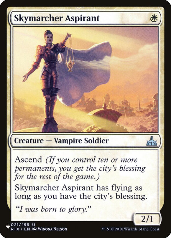 Aspirante a Skymarcher [La lista] 