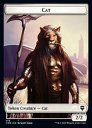 Ficha de dos caras de gato y soldado [Fichas de Commander Legends] -1