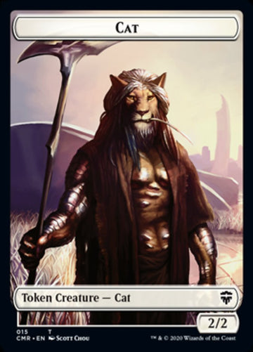 Ficha de dos caras de gato y soldado [Fichas de Commander Legends] 