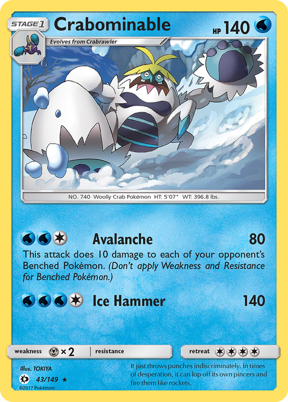Crabominable (43/149) [Sol y Luna: Conjunto básico] 