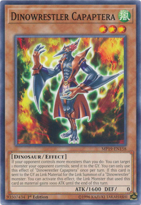 Capaptera luchador de dinosaurios [MP19-EN158] Común 