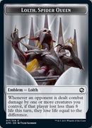 Wolf // Lolth, Spider Queen Emblem Double-Sided Token [Dungeons & Dragons: Adventures in the Forgotten Realms Tokens]-2