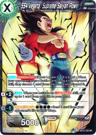 SS4 Vegeta, Poder Supremo Saiyan (BT11-124) [Vermilion Bloodline 2nd Edition] 