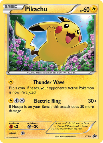 Pikachu (XY89) (Cofre de coleccionista) [XY: Black Star Promos] 