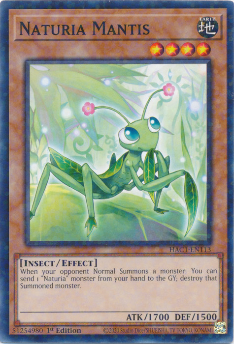 Mantis Naturia (Terminal de duelo) [HAC1-EN113] Común 