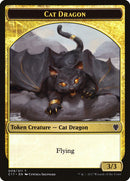 Cat Dragon // Dragon (007) Double-Sided Token [Commander 2017 Tokens]-1