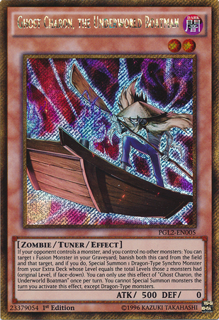 Caronte fantasma, el barquero del inframundo [PGL2-EN005] Oro Secreto Raro 