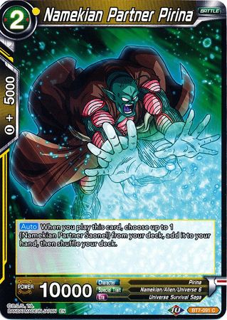 Compañero Namekiano Pirina (BT7-091) [El asalto de los Saiyans] 