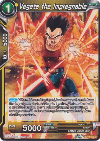 Vegeta el Inexpugnable (BT10-107) [El ascenso del guerrero unísono] 