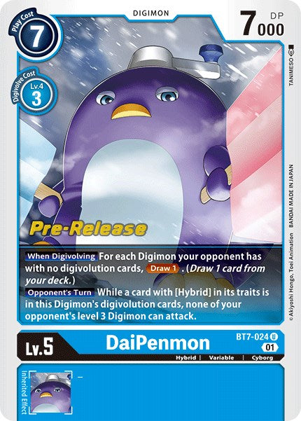 DaiPenmon [BT7-024] [Tarjetas de prelanzamiento de Next Adventure] 