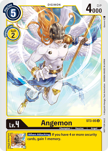 Angemon [ST3-05] (Fiesta de domadores) [Baraja inicial: Promociones Heaven's Yellow] 