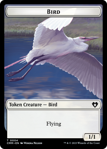 Copy (54) // Bird Double-Sided Token [Commander Masters Tokens] - 0