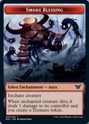 Smoke Blessing // Spirit (009) Double-Sided Token [Kamigawa: Neon Dynasty Commander Tokens]-1