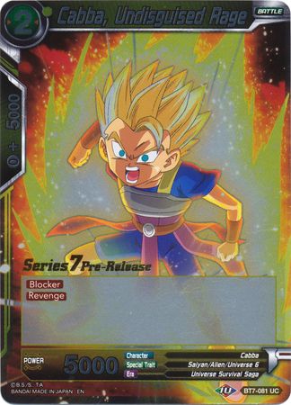 Cabba, Furia Desenmascarada (BT7-081_PR) [Promociones de prelanzamiento de Asalto de los Saiyans] 