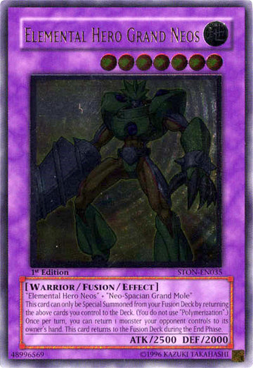 Héroe elemental Grand Neos [STON-EN035] Ultimate Raro 