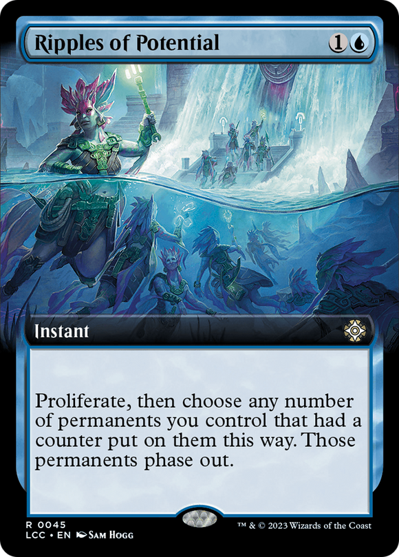 Ondas de potencial (ilustración ampliada) [Las cavernas perdidas de Ixalan, comandante] 