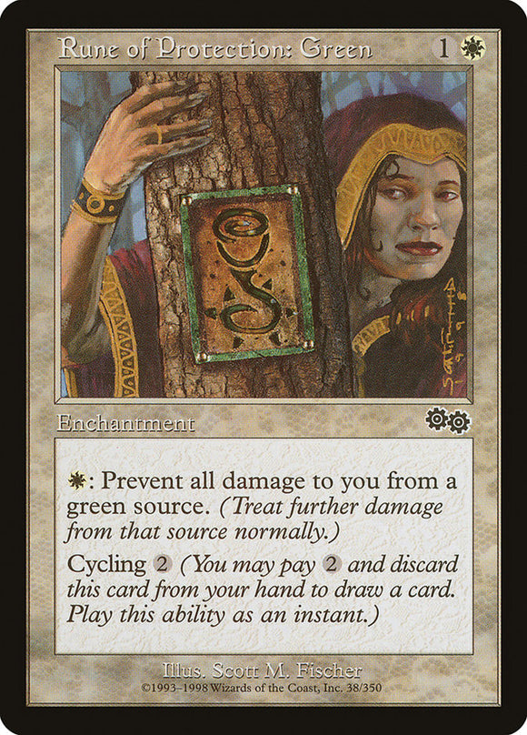 Runa de protección: verde [La saga de Urza] 