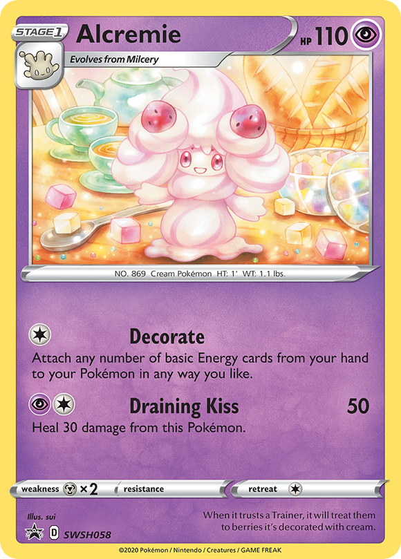 Alcremie (SWSH058) [Promociones de Sword &amp; Shield: Black Star] 