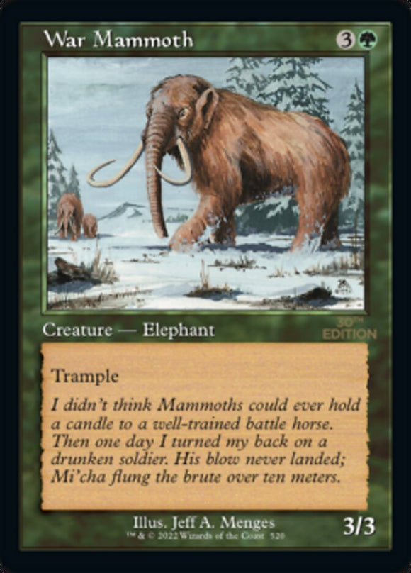 Mamut de guerra (retro) [Edición del 30.º aniversario] 