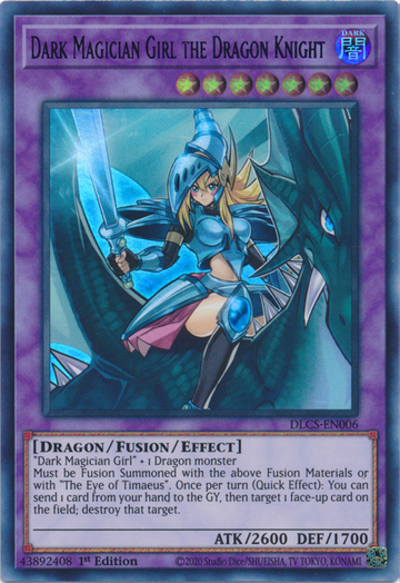 Chica maga oscura, la caballero dragón (púrpura) [DLCS-EN006] Ultra rara 