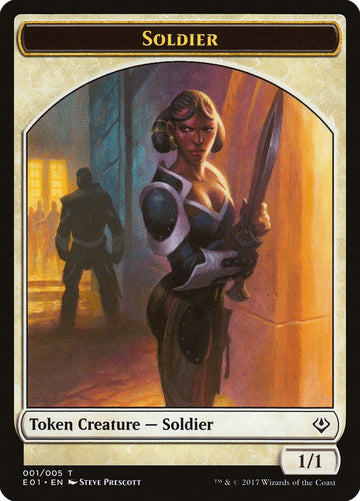 Beast (005) // Soldier Double-Sided Token [Archenemy: Nicol Bolas Tokens] - 0