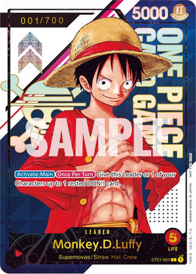 Monkey.D.Luffy (Número de serie) [Tarjetas promocionales de One Piece] 