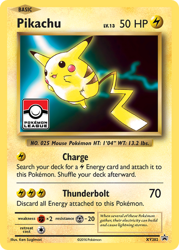 Pikachu (XY202) [Promociones de XY: Black Star] 