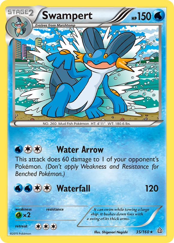 Swampert (35/160) [XY: Choque primigenio] 