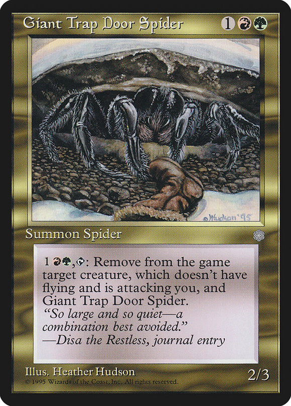 Araña gigante de trampilla [Ice Age] 