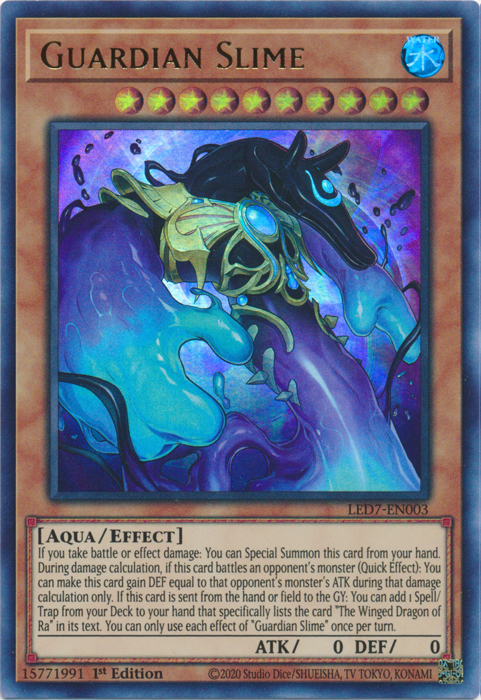 Slime guardián [LED7-EN003] Ultra raro 