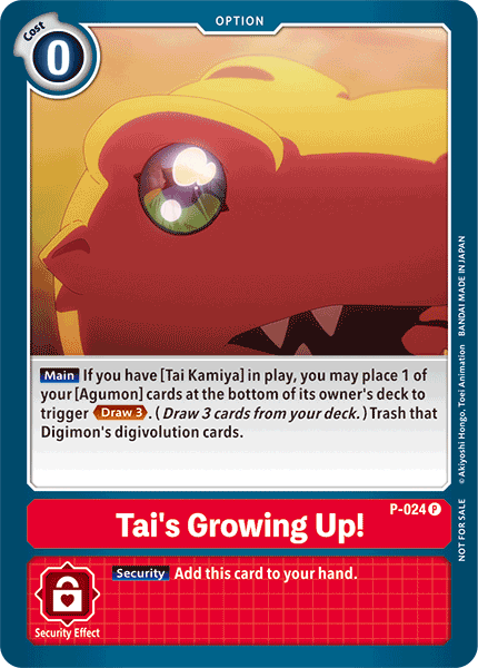 ¡Tai está creciendo! [P-024] [Tarjetas promocionales] 