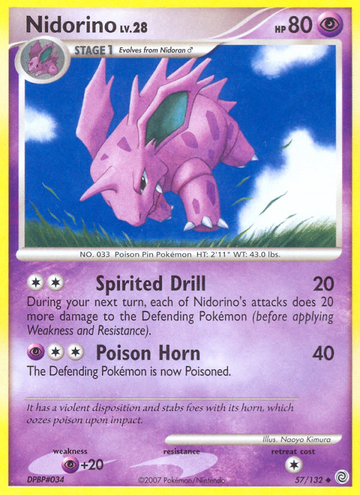 Nidorino (57/132) [Diamante y Perla: Maravillas secretas] 