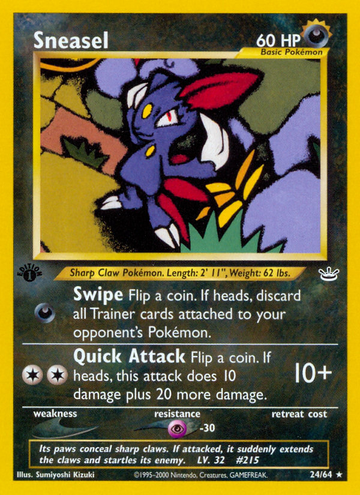 Sneasel (24/64) [Neo Revelation 1.ª edición] 