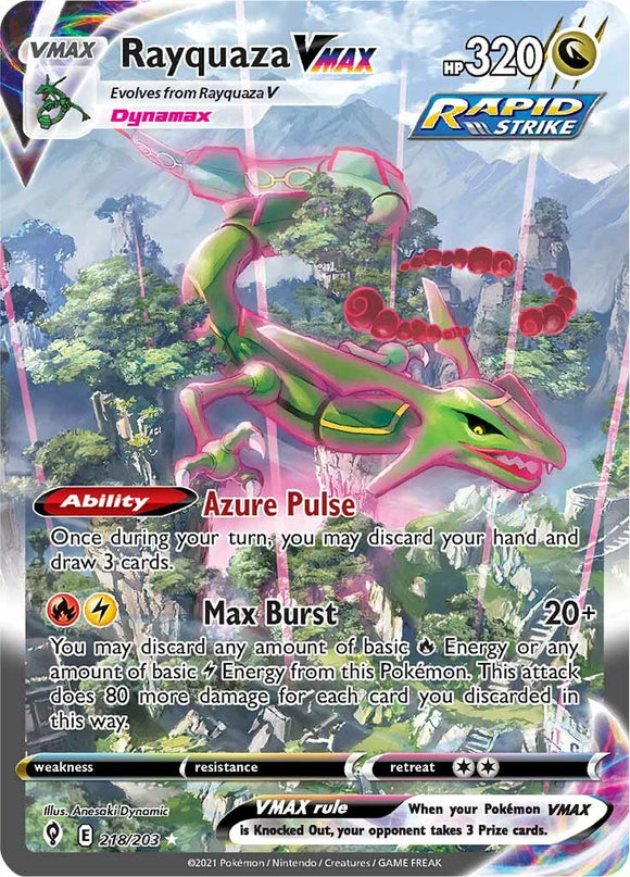 Rayquaza VMAX (218/203) [Espada y escudo: Cielos evolutivos] 
