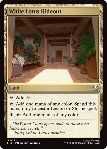 White Lotus Hideout [Avatar: The Last Airbender]