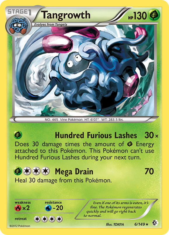 Tangrowth (6/149) [Blanco y negro: fronteras cruzadas] 