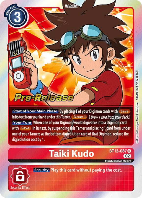 Taiki Kudo [BT12-087] [Tarjetas de prelanzamiento de Across Time] 