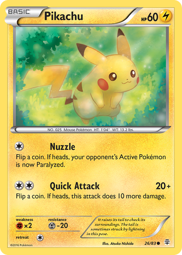 Pikachu (26/83) [XY: Generaciones] 