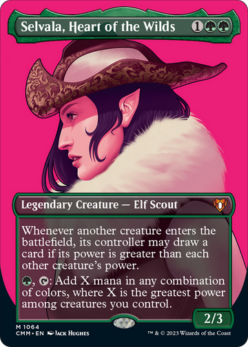 Selvala, corazón de lo salvaje (marco texturizado sin bordes) [Commander Masters] 
