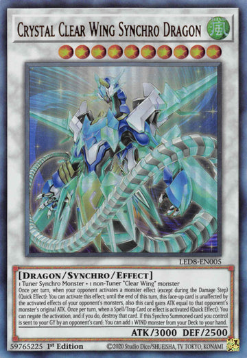 Dragón sincronizado de alas transparentes [LED8-EN005] Ultra raro 