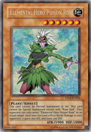 Rosa venenosa del héroe elemental [PP02-EN006] Secreto raro 